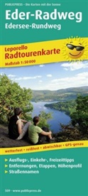 PublicPress Radwanderkarten: Eder-Radweg, Lützel, Guntershausen, Edersee-Rundweg