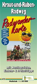 PublicPress Radwanderkarten: PublicPress Radwanderkarte Kraut-und-Rüben-Radweg, 10 Teilktn.