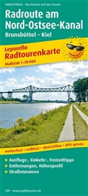 PublicPress Radwanderkarten: PublicPress Leporello Radtourenkarte Radroute am Nord-Ostsee-Kanal
