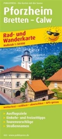 PublicPress Rad- und Wanderkarten: PublicPress Rad- und Wanderkarte Pforzheim - Bretten - Calw