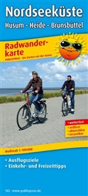 PublicPress Radwanderkarten: PublicPress Radwanderkarte Nordseeküste, Husum - Heide - Brunsbüttel