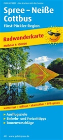 PublicPress Radwanderkarten: PublicPress Radwanderkarte Spree - Neiße - Cottbus, Fürst-Pückler-Region