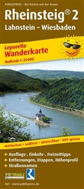 PublicPress Wanderkarten: PublicPress Wanderkarte Rheinsteig, 20 Teilktn.. Tl.2