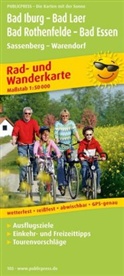 PublicPress Rad- und Wanderkarten: PublicPress Rad- und Wanderkarte Bad Iburg - Bad Laer - Bad Rothenfelde - Bad Essen, Sassenberg - Warendorf