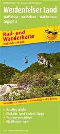 PublicPress Rad- und Wanderkarten: PublicPress Rad- und Wanderkarte Werdenfelser Land, Staffelsee - Kochelsee - Walchensee - Zugspitze