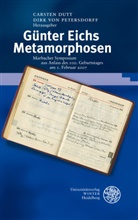 Carste Dutt, Carsten Dutt, Dirk von Petersdorff, von Petersdorff, von Petersdorff, Dirk von Petersdorff - Günter Eichs Metamorphosen