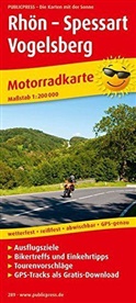 PublicPress Motorradkarten: PublicPress Motorradkarte Rhön - Spessart - Vogelsberg