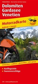 PublicPress Motorradkarten: PublicPress Motorradkarte Dolomiten - Gardasee - Venetien