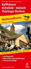 PublicPress Motorradkarten: PublicPress Motorradkarte Kyffhäuser - Eichfeld - Hainich - Thüringer Becken