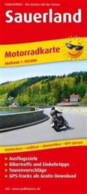 PublicPress Motorradkarten: PublicPress Motorradkarte Sauerland