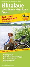 PublicPress Rad- und Wanderkarten: PublicPress Rad- und Wanderkarte Elbtalaue, Lauenburg - Hitzacker