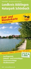 PublicPress Rad- und Wanderkarten: PublicPress Rad- und Wanderkarte Landkreis Böblingen, Naturpark Schönbuch
