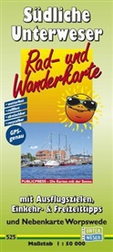 PublicPress Rad- und Wanderkarten: PublicPress Rad- und Wanderkarte Südliche Unterweser