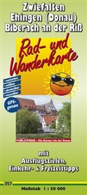 PublicPress Rad- und Wanderkarten: PublicPress Rad- und Wanderkarte Zwiefalten - Ehingen (Donau) - Biberach an der Riß