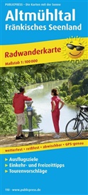 PublicPress Radwanderkarten: PublicPress Radwanderkarte Altmühltal, Fränkisches Seenland