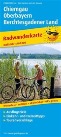 PublicPress Radwanderkarten: PublicPress Radwanderkarte Chiemgau - Oberbayern - Berchtesgadener Land