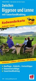 PublicPress Radwanderkarten: PublicPress Radwanderkarte Zwischen Biggesee und Lenne