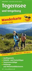 PublicPress Wanderkarten: PublicPress Wanderkarte Tegernsee und Umgebung