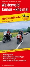 PublicPress Motorradkarten: PublicPress Motorradkarte Westerwald - Taunus - Rheintal