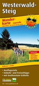 PublicPress Wanderkarten: PublicPress Leporello Wanderkarte Westerwald-Steig