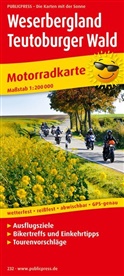PublicPress Motorradkarten: PublicPress Motorradkarte Weserbergland, Teutoburger Wald