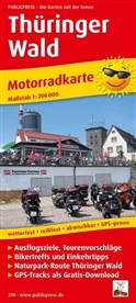 PublicPress Motorradkarten: PublicPress Motorradkarte Thüringer Wald