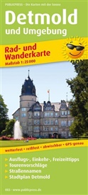 PublicPress Rad- und Wanderkarten: PublicPress Rad- und Wanderkarte Detmold und Umgebung