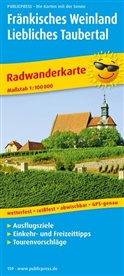 PublicPress Radwanderkarten: PublicPress Radwanderkarte Fränkisches Weinland, Liebliches Taubertal