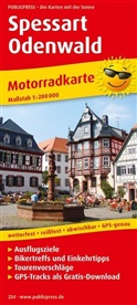 PublicPress Motorradkarten: PublicPress Motorradkarte Spessart, Odenwald