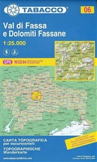 Tabacco Editrice Wanderkarten: Tabacco topographische Wanderkarte Val di Fassa e Dolomiti Fassane