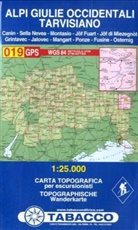 Tabacco Editrice Wanderkarten: Tabacco topographische Wanderkarte Alpi Giulie Occidentali, Tarvisiano