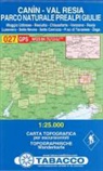 Tabacco Wandern 1 : 25 000 Canin - Val Resia Parco Naturale Prealpigiulie