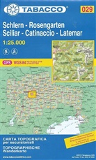 Tabacco Editrice Wanderkarten: Tabacco topographische Wanderkarte Schlern, Rosengarten, Sciliar, Catinaccio, Latemar