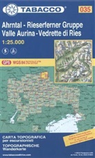 Tabacco Editrice Wanderkarten: Tabacco topographische Wanderkarte Ahrntal, Rieserferner Gruppe. Valle Aurina, Vedrette di Ries