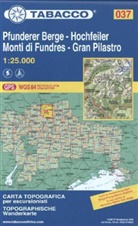 Tabacco Editrice Wanderkarten: Tabacco topographische Wanderkarte Pfunderer Berge, Hochfeiler. Monti di Fundres, Gran Pilastro