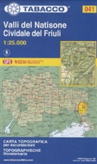 Tabacco Editrice Wanderkarten: Tabacco topographische Wanderkarte Valli del Natisone, Cividale del Friuli