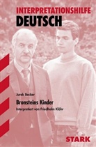 Jurek Becker, Kloehr, Friedhelm Klöhr - Jurek Becker 'Bronsteins Kinder'