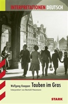 Bertold Heizmann, Wolfgang Koeppen - Wolfgang Koeppen 'Tauben im Gras'