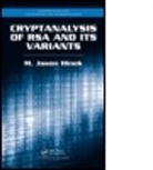 M. Jason Hinek, M. Jason (Icore Information Security Lab Hinek, Hinek M. Jason - Cryptanalysis of Rsa and Its Variants