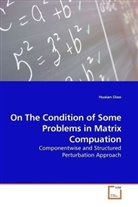 Huaian Diao - On The Condition of Some Problems in Matrix Compuation