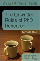 Marian Petre, Marian Rugg Petre, Gordon Rugg, Gordon Petre Rugg - The Unwritten Rules of PhD Research