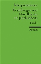 Erzählungen und Novellen des 19. Jahrhunderts. Bd.1