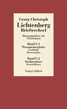 Georg Chr. Lichtenberg, Georg Christoph Lichtenberg, Heerde, Heerde, Ulric Joost, Ulrich Joost - Briefwechsel - Bd. 5, Tl. 1/2: Lichtenberg Briefwechsel  Bd. 5: Register