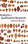 Hennie Boeije, Hennie R Boeije, Hennie R R Boeije, Hennie R. Boeije, Hennie R Boeije - Analysis in Qualitative Research