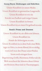 Georg Heym, Carl Schmigelski, Karl Ludwig Schneider, Karl Schneider - Dichtungen und Schriften, 4 Bde. - 2: Dichtung und Schriften  Bd. 2: Prosa und Dramen