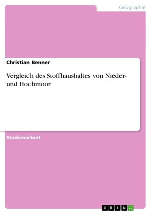 Christian Benner - Vergleich des Stoffhaushaltes von Nieder- und Hochmoor