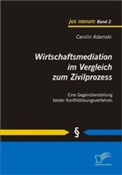 Carolin Adamski - Wirtschaftsmediation im Vergleich zum Zivilprozess