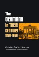 Konrad H. Jarausch, Christian Graf Krockow, Christian Graf von Krockow, KROCKOW CHRISTIAN GRAF VON, Christian Graf Von Krockow, Reicke Schweitzer - Germans in Their Century