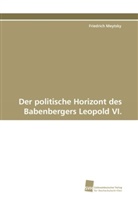 Friedrich Meytsky - Der politische Horizont des Babenbergers Leopold VI.