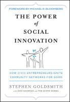 Bloomberg, Tim Glynn Burke, GEORGES, Gigi Georges, Goldsmith, S Goldsmith... - Power of Social Innovation